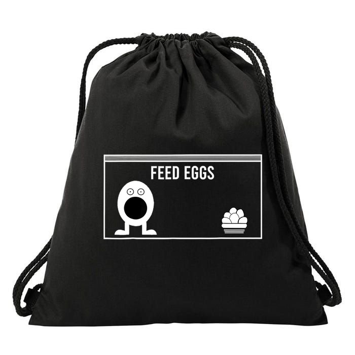 Funny Feed Eggs I Think You Should Leave Gifts For Men Drawstring Bag