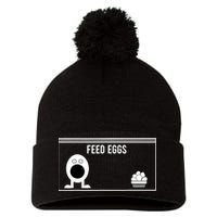 Funny Feed Eggs I Think You Should Leave Gifts For Men Pom Pom 12in Knit Beanie