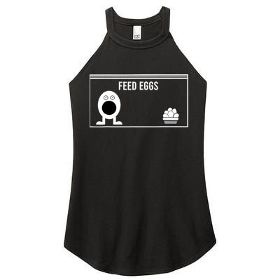 Funny Feed Eggs I Think You Should Leave Gifts For Men Women's Perfect Tri Rocker Tank