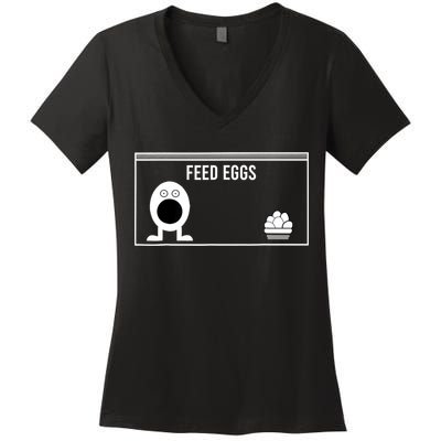 Funny Feed Eggs I Think You Should Leave Gifts For Men Women's V-Neck T-Shirt