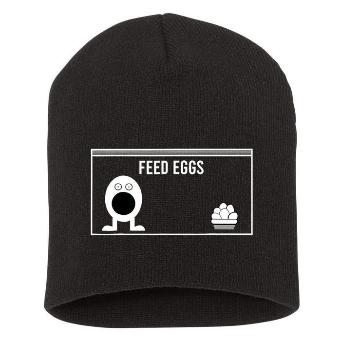 Funny Feed Eggs I Think You Should Leave Gifts For Men Short Acrylic Beanie