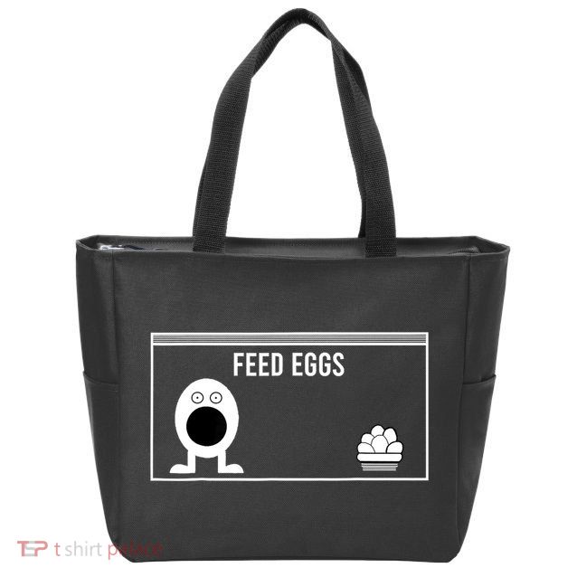 Funny Feed Eggs I Think You Should Leave Gifts For Men Zip Tote Bag