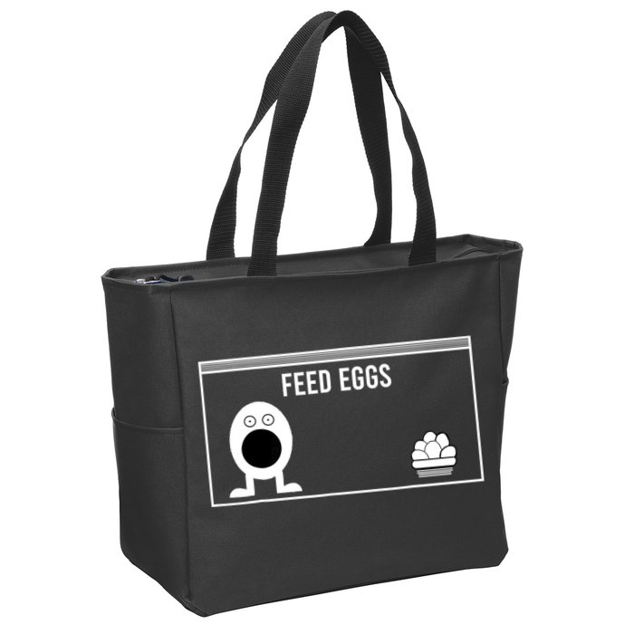 Funny Feed Eggs I Think You Should Leave Gifts For Men Zip Tote Bag
