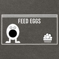 Funny Feed Eggs I Think You Should Leave Gifts For Men Cotton Canvas Backpack