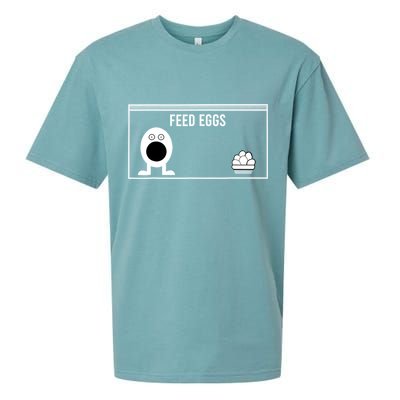 Funny Feed Eggs I Think You Should Leave Gifts For Men Sueded Cloud Jersey T-Shirt