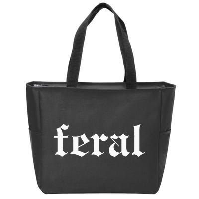 Feral Zip Tote Bag