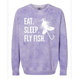 Fly Fishing Eat Sleep Fly Fish Gift Colorblast Crewneck Sweatshirt