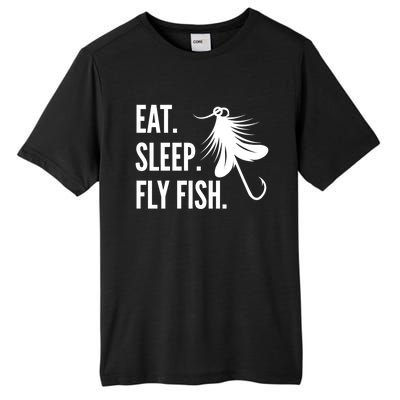 Fly Fishing Eat Sleep Fly Fish Gift Tall Fusion ChromaSoft Performance T-Shirt