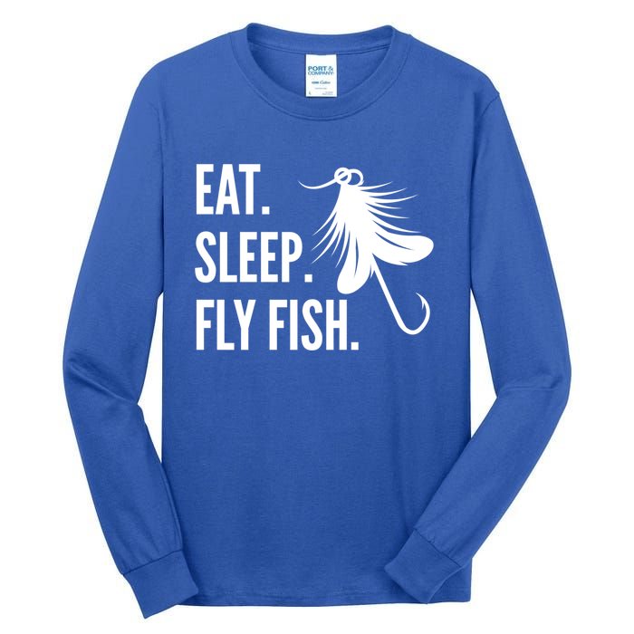 Fly Fishing Eat Sleep Fly Fish Gift Tall Long Sleeve T-Shirt