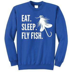 Fly Fishing Eat Sleep Fly Fish Gift Tall Sweatshirt