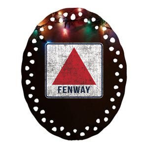 Fenway Ceramic Oval Ornament