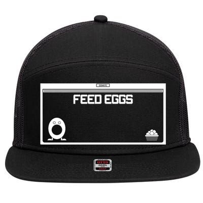 Funny Feed Eggs I Think You Should Leave Gifts For Men 7 Panel Mesh Trucker Snapback Hat
