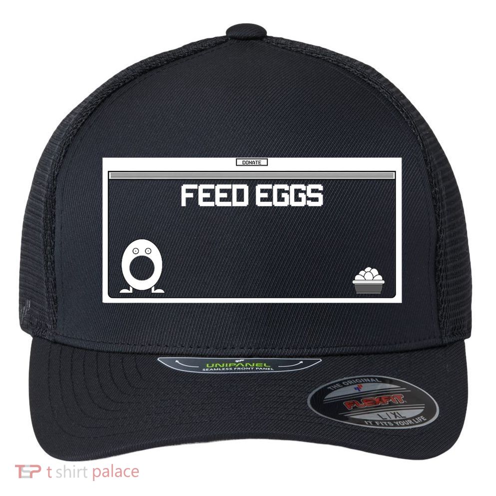 Funny Feed Eggs I Think You Should Leave Gifts For Men Flexfit Unipanel Trucker Cap