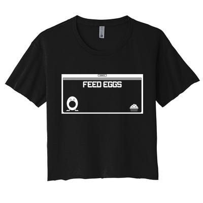 Funny Feed Eggs I Think You Should Leave Gifts For Men Crop Top