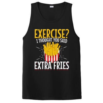 Fast Food Exercise I Thought You Said Extra Fries PosiCharge Competitor Tank