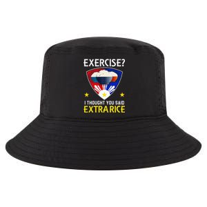 Filipino Food Extra Rice Exercise Philippine Funny Pinoy Cool Comfort Performance Bucket Hat