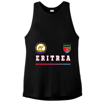 Flag Football Eritrean Eritrea Sport Soccer Jersey Ladies PosiCharge Tri-Blend Wicking Tank