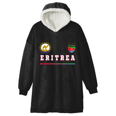 Flag Football Eritrean Eritrea Sport Soccer Jersey Hooded Wearable Blanket