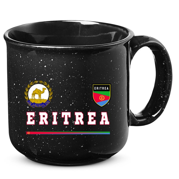 Flag Football Eritrean Eritrea Sport Soccer Jersey 15oz Campfire Ceramic Mug