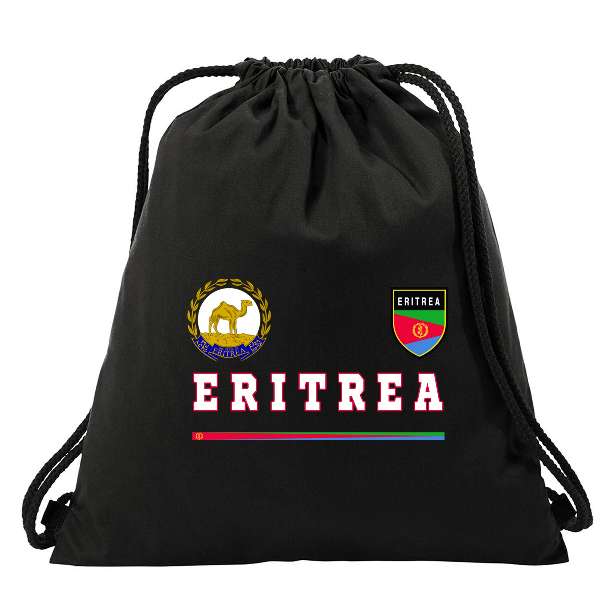 Flag Football Eritrean Eritrea Sport Soccer Jersey Drawstring Bag