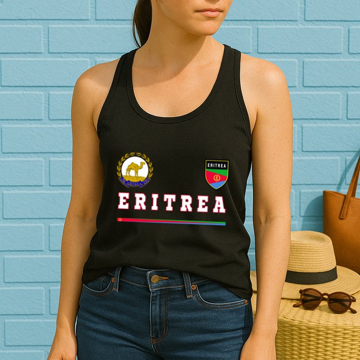 Flag Football Eritrean Eritrea Sport Soccer Jersey Womens Tank Top