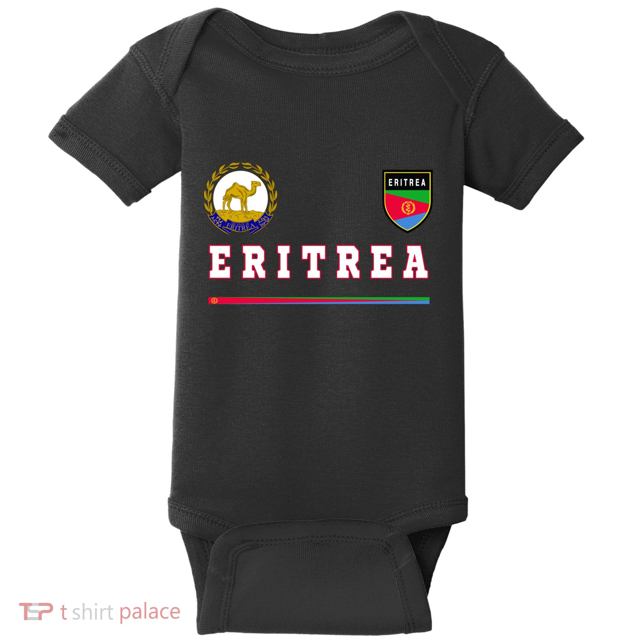 Flag Football Eritrean Eritrea Sport Soccer Jersey Baby Bodysuit