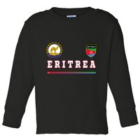 Flag Football Eritrean Eritrea Sport Soccer Jersey Toddler Long Sleeve Shirt