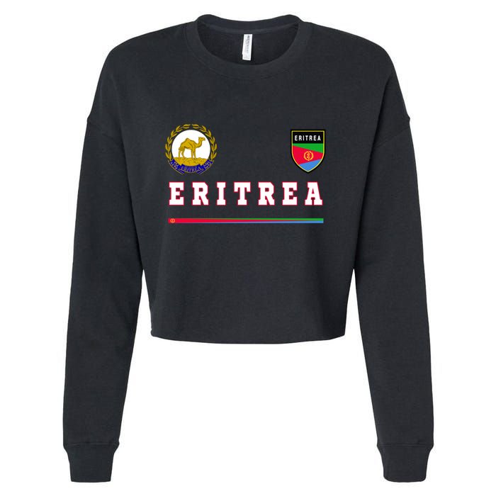 Flag Football Eritrean Eritrea Sport Soccer Jersey Cropped Pullover Crew