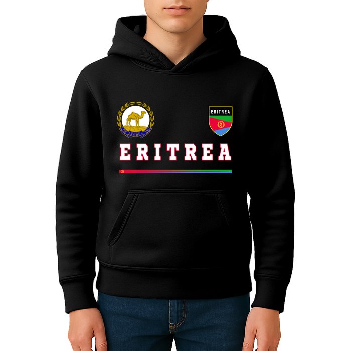 Flag Football Eritrean Eritrea Sport Soccer Jersey Kids Hoodie