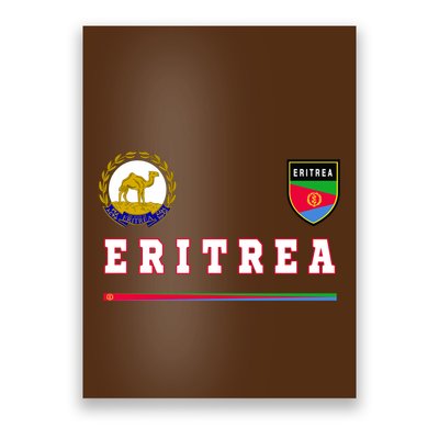 Flag Football Eritrean Eritrea Sport Soccer Jersey Poster