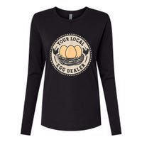 Farm Fresh Eggs Funny farm, Your Local Egg Dealer Womens Cotton Relaxed Long Sleeve T-Shirt