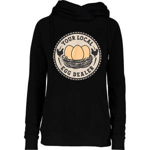 Farm Fresh Eggs Funny farm, Your Local Egg Dealer Womens Funnel Neck Pullover Hood