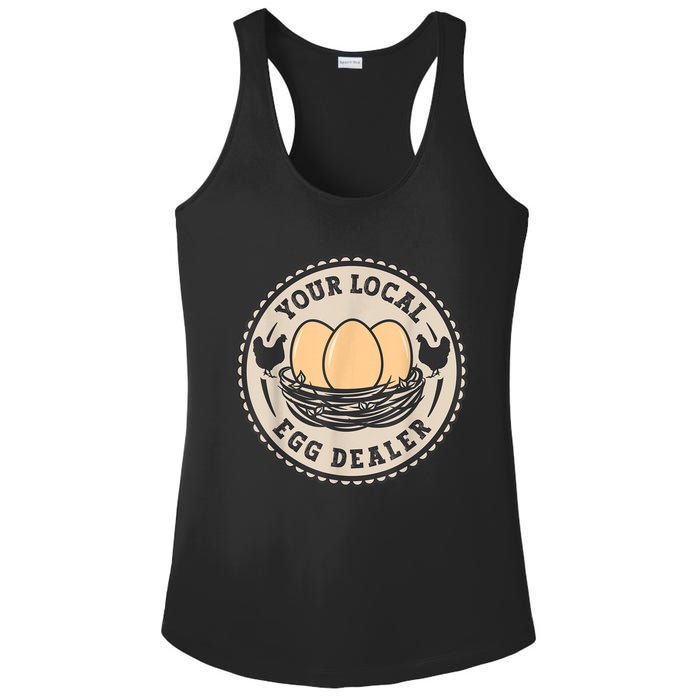 Farm Fresh Eggs Funny farm, Your Local Egg Dealer Ladies PosiCharge Competitor Racerback Tank