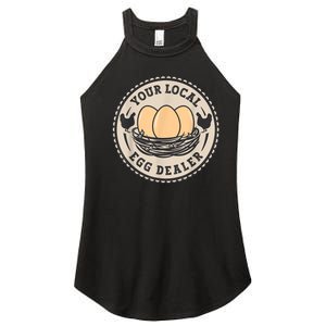 Farm Fresh Eggs Funny farm, Your Local Egg Dealer Women's Perfect Tri Rocker Tank