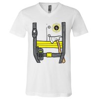 Firefighter Fireman Easy Lazy DIY Halloween Costume Boy V-Neck T-Shirt