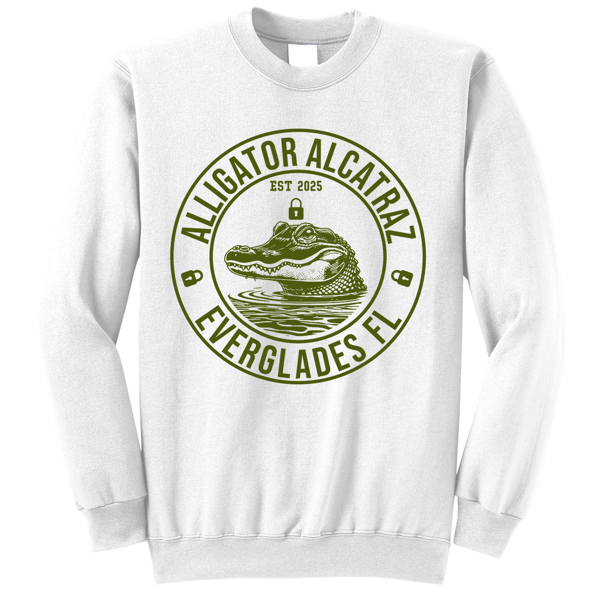 Funny Florida Everglades FL Meme Alligator Alcatraz Sweatshirt