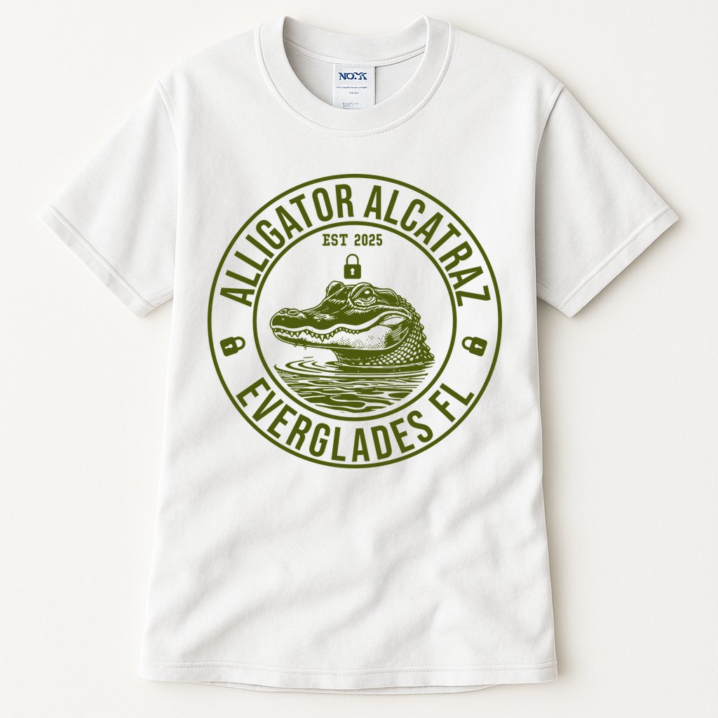 Funny Florida Everglades FL Meme Alligator Alcatraz Tall T-Shirt