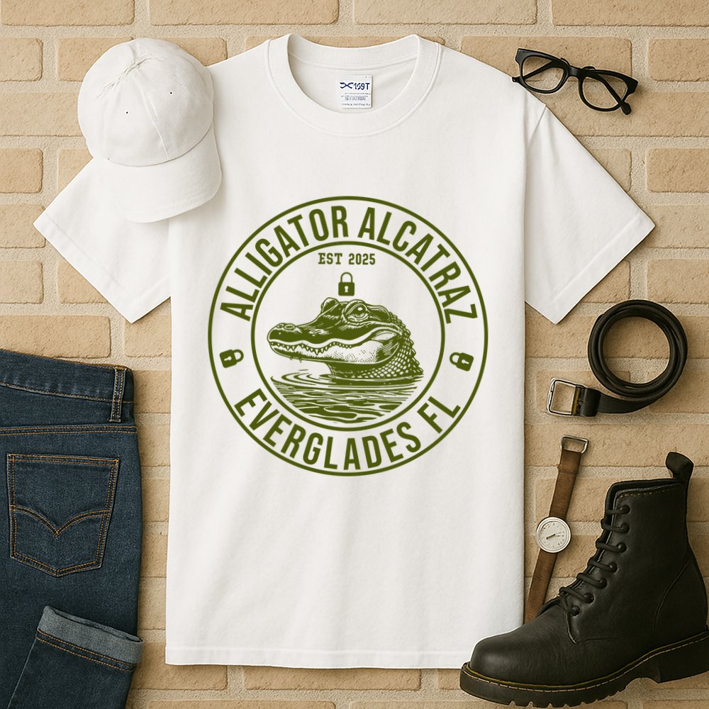 Funny Florida Everglades FL Meme Alligator Alcatraz Tall T-Shirt