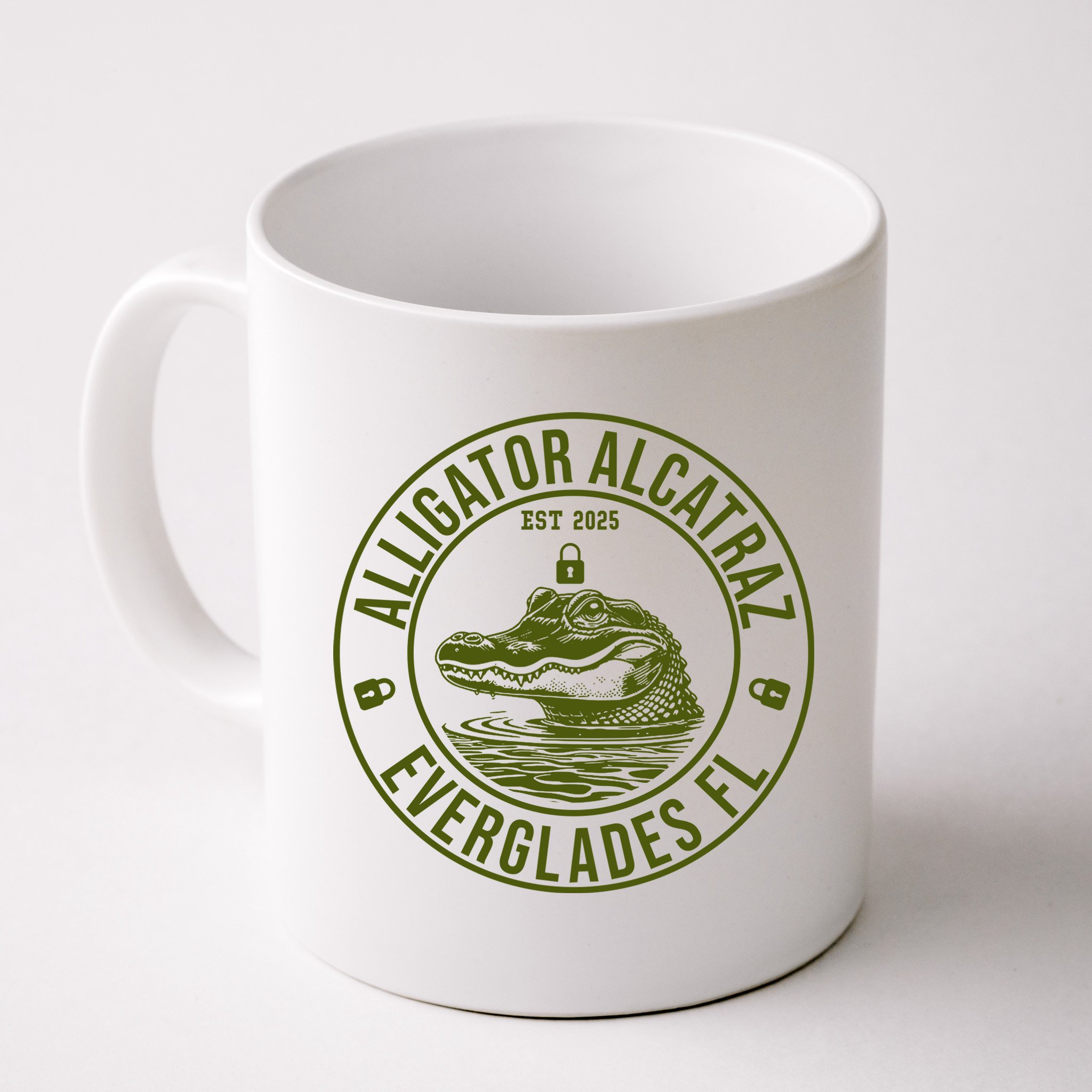 Funny Florida Everglades FL Meme Alligator Alcatraz Mug