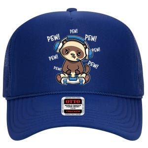 Ferret High Crown Mesh Back Trucker Hat