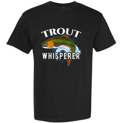 Funny Fishing Fisherman Gift Trout Whisperer Garment-Dyed Heavyweight T-Shirt