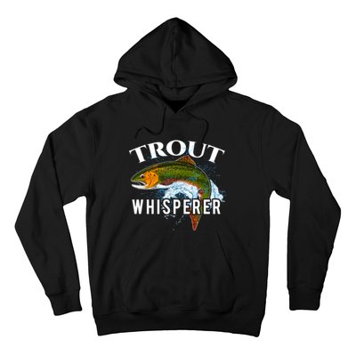 Funny Fishing Fisherman Gift Trout Whisperer Hoodie