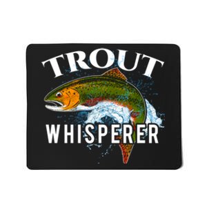 Funny Fishing Fisherman Gift Trout Whisperer Mousepad