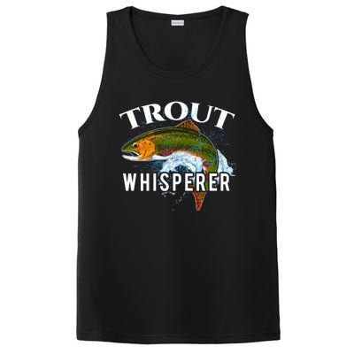 Funny Fishing Fisherman Gift Trout Whisperer PosiCharge Competitor Tank