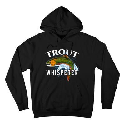 Funny Fishing Fisherman Gift Trout Whisperer Tall Hoodie