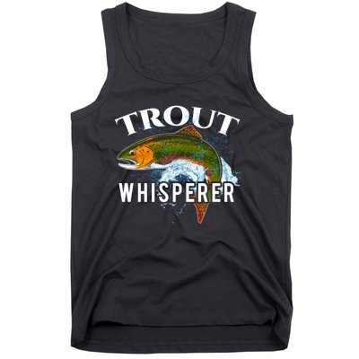 Funny Fishing Fisherman Gift Trout Whisperer Tank Top