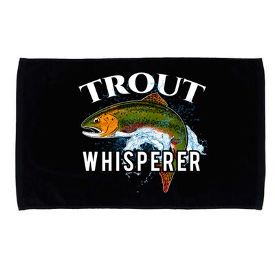 Funny Fishing Fisherman Gift Trout Whisperer Microfiber Hand Towel