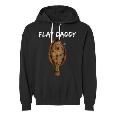Flounder Fishing For Fishermen Of All Ages Garment-Dyed Fleece Hoodie
