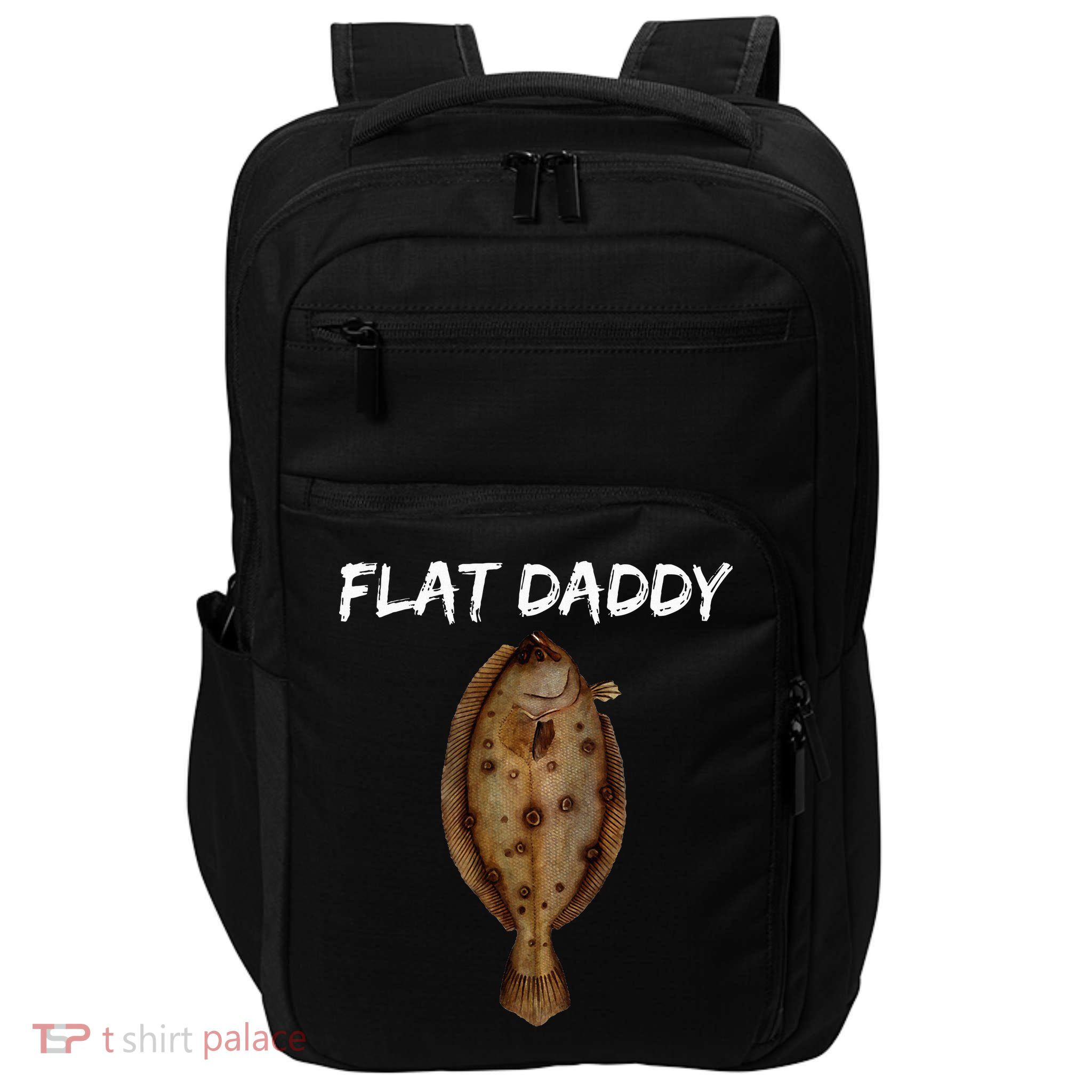 Flounder Fishing For Fishermen Of All Ages Impact Tech Backpack
