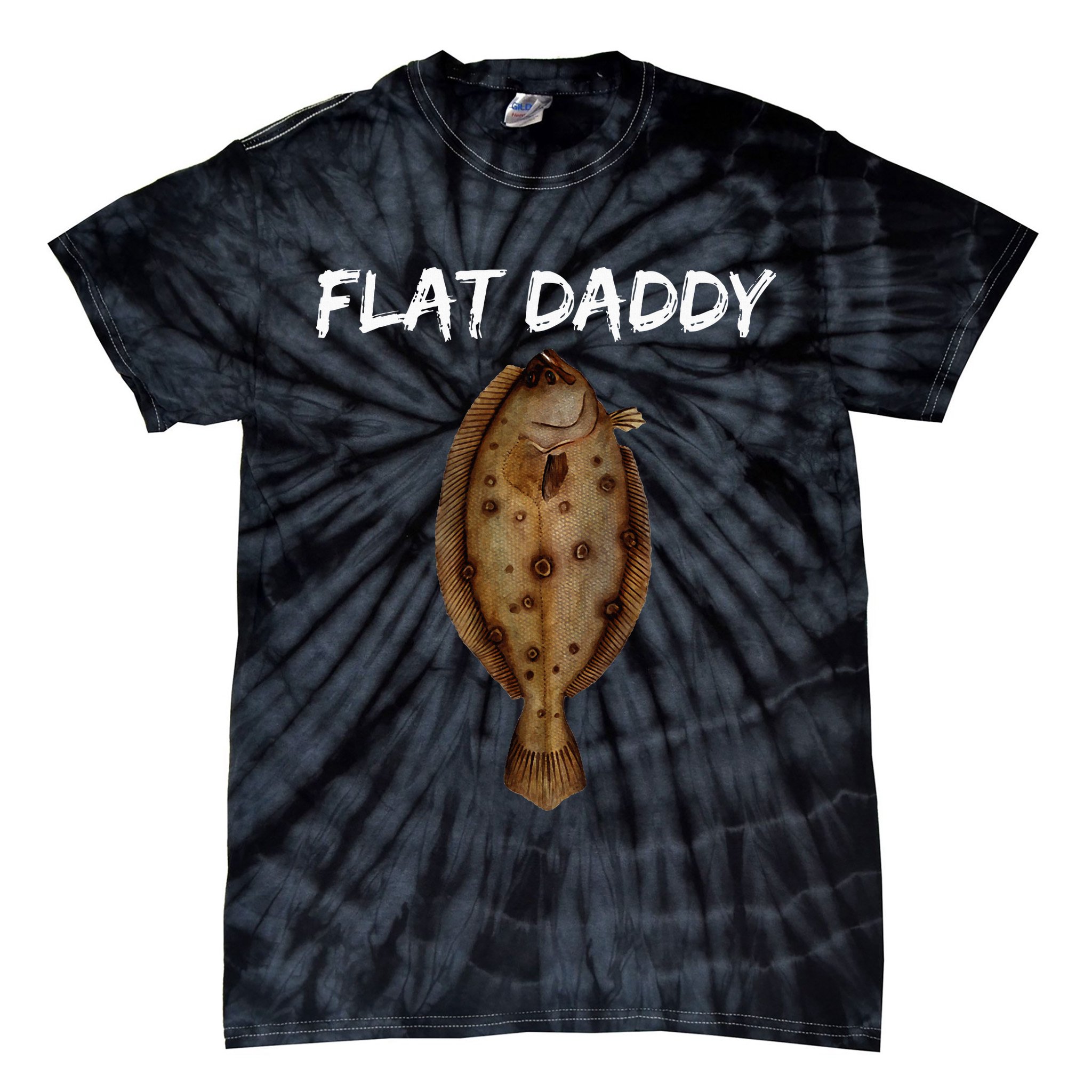 Flounder Fishing For Fishermen Of All Ages Tie-Dye T-Shirt